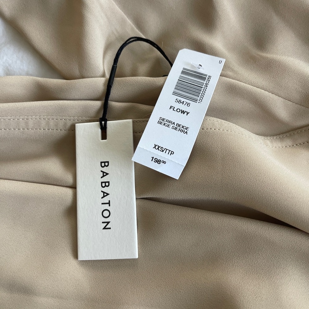 Aritzia Babaton Cream Trench Coat sierra beige  XXS NWT - Picture 12 of 12